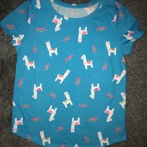 NWOT So Brand Girls Llama Favorite T Shirt 7/8 12